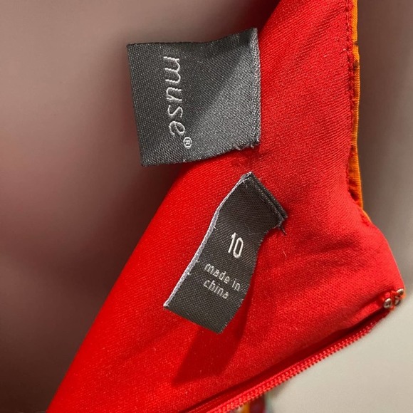 55. MUSE Tie Dye Gorgeous Color Maxi Dress Size 10 - Picture 7 of 9